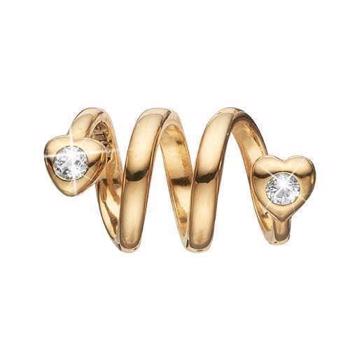Topaz Heart Twist 925 sterling sølv  Collect armbånds ring charm smykke fra Christina Collect